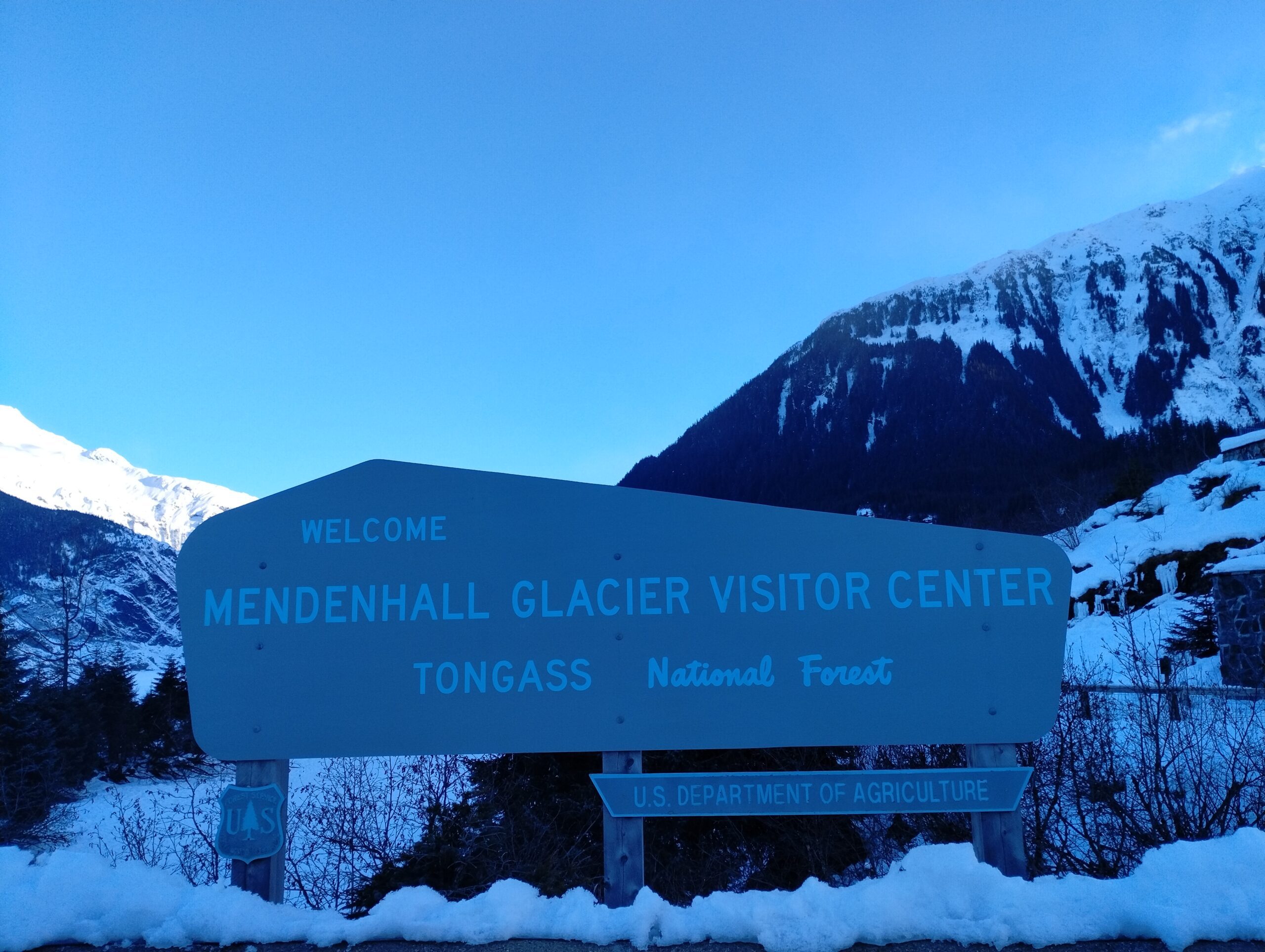 Mendenhall Glacier visitor center in Tongass national forest Mendenhall Glacier visitor center in Tongass national forest